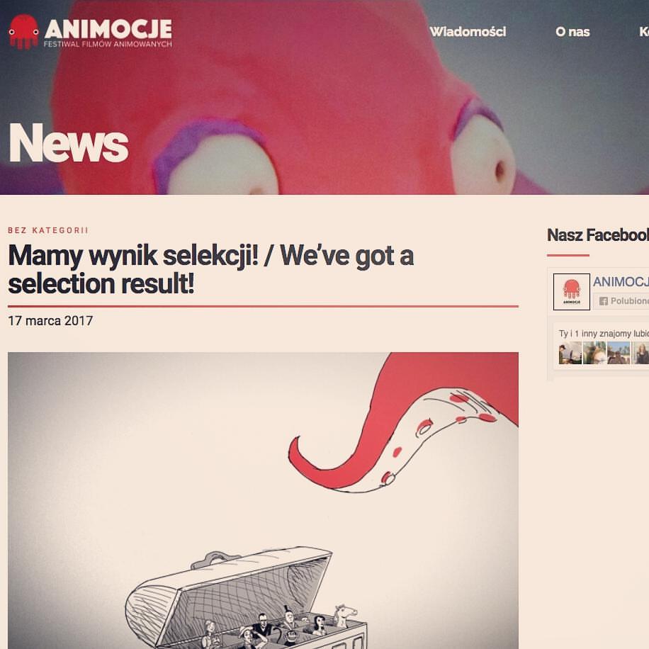 My Film "Affordance" was screened at Animocje Animated Film Festival in Poland